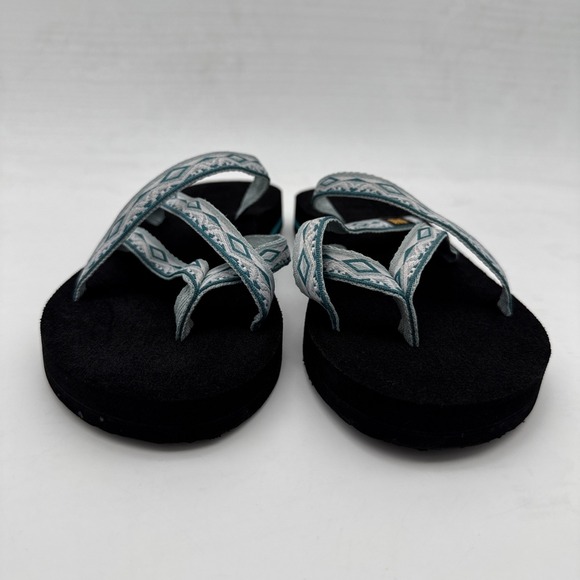 Teva Women's Shoes SZ 5 Olowahu Slip Cross Straps Sari Ribbon Sandals Flip Flops - Picture 13 of 16